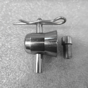 Medio coupler aluminio con Pin y Rclip